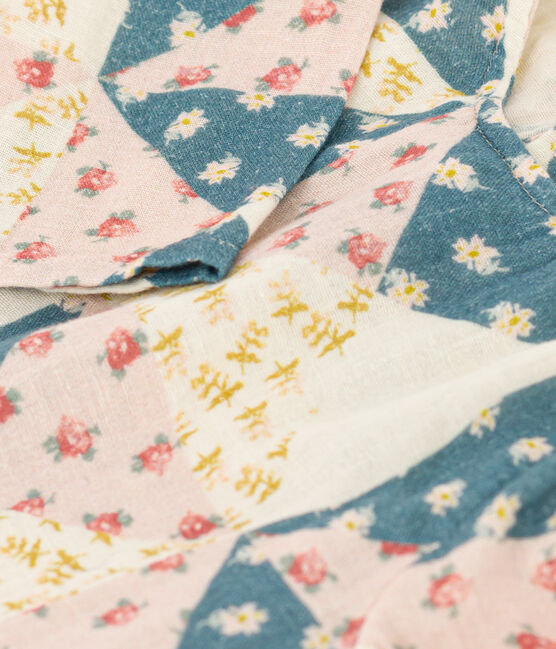 Blusa a maniche lunghe in garza di cotone per bebè bianco AVALANCHE/ MULTICO