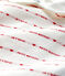 Tutina pigiama Petit Bateau "Je T'aime" bebè femmina in jacquard bianco MARSHMALLOW/rosso TERKUIT