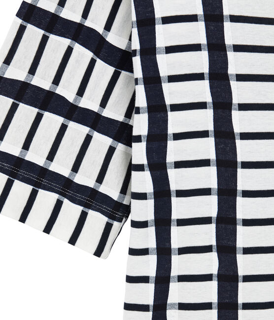 T-shirt kimono bianco MARSHMALLOW/blu SMOKING