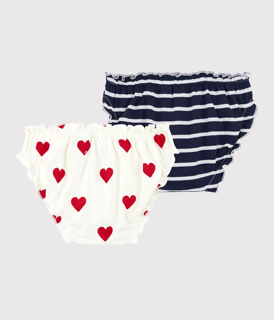 Confezione da 2 slip con frufru in cotone BIO Donna variante 1