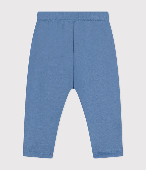 Pantaloni bebè in tessuto felpato  blu BEACH
