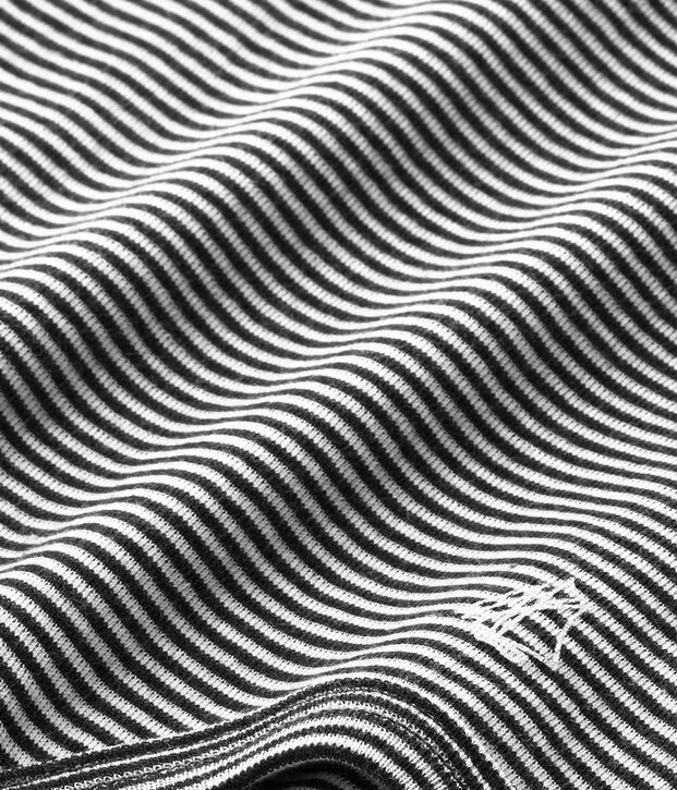 Body millerighe per beb&eacute; con collo arrotolato blu/bianco