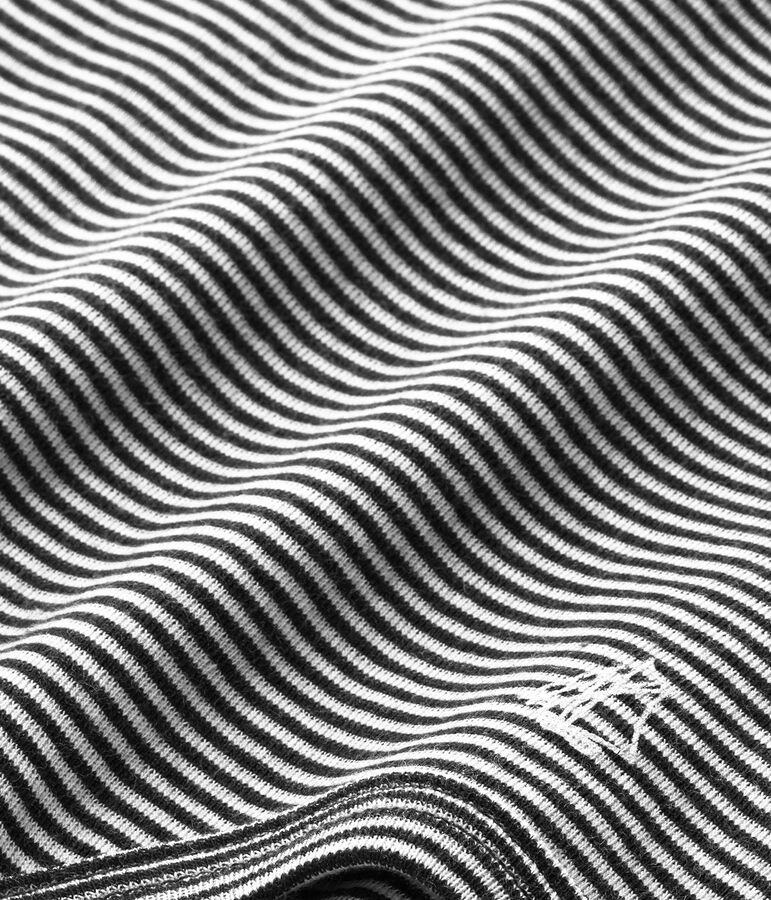 Body millerighe per beb&eacute; con collo arrotolato blu SMOKING/beige COQUILLE