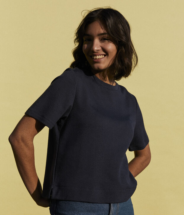 T-shirt LE COSY in cotone Donna blu