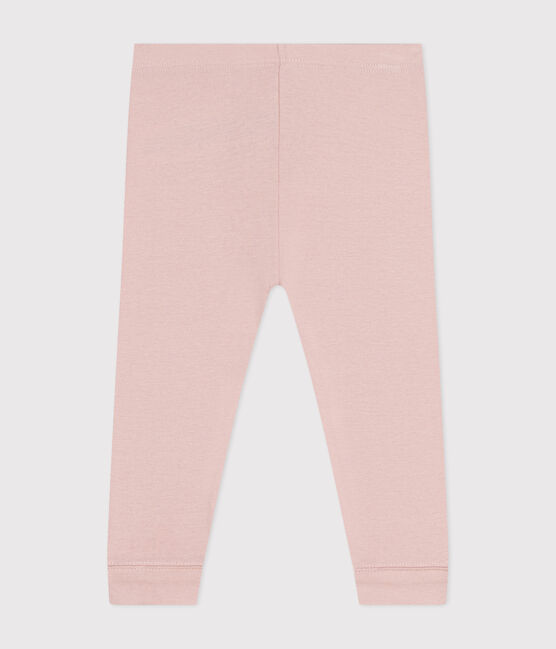 Leggings in cotone tinta unita neonato rosa SALINE