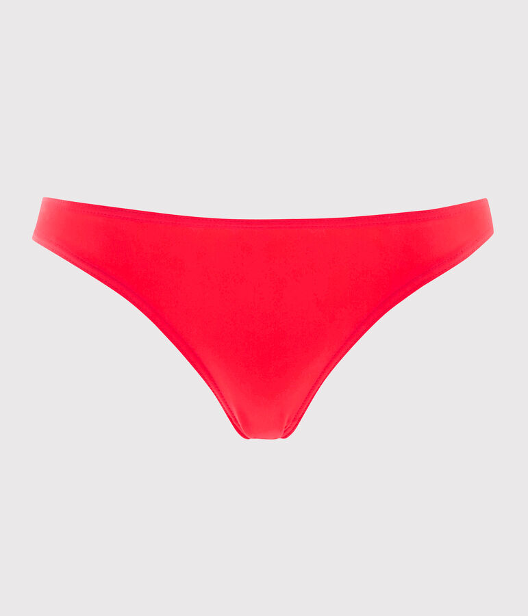 Slip costume da bagno tinta unita donna rosa