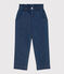 Pantaloni dritti in denim leggero bambina blu DENIM
