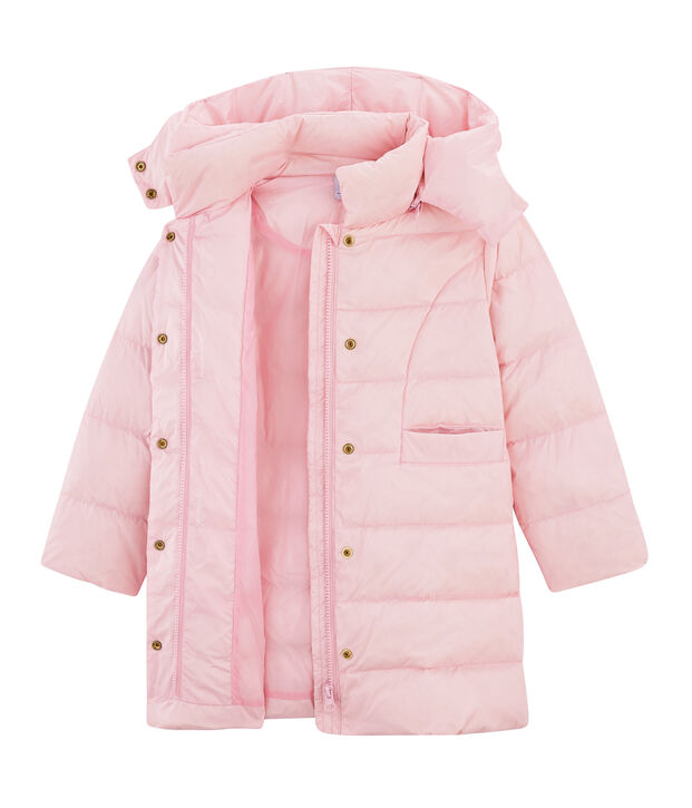 Piumino da bambina rosa