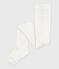Collant in jersey di cotone a tinta unita neonato bianco MARSHMALLOW