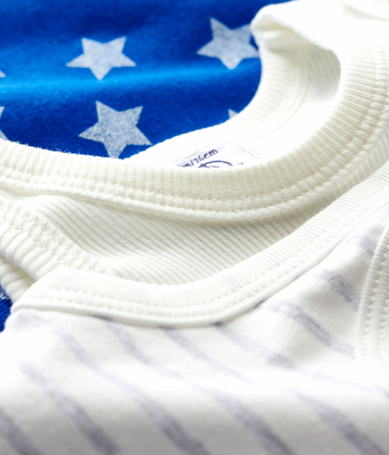 Lotto di 3 body senza maniche beb&egrave; maschio multicolore