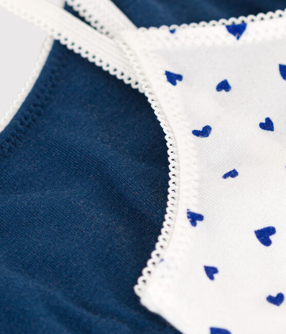 Confezione da 2 brassière cuore in cotone ed elastam ragazza variante 1