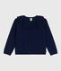 Cardigan in misto lana e cotone tinta unita bambina