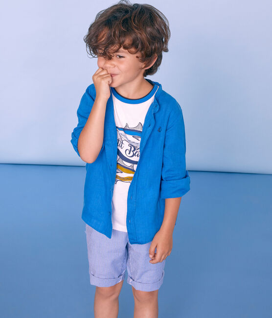 Camicia bambino blu RIYADH