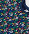 T-shirt stampata in jersey leggero bambina blu MEDIEVAL/bianco MULTICO