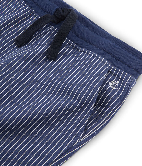 Pantalone in maglia da bambino blu SMOKING/bianco MARSHMALLOW