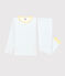 Pigiama fantasia bambina/bambino in cotone biologico bianco MARSHMALLOW/blu BRASIER