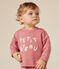 Maglia in tessuto felpato neonato rosa ROSEWOOD