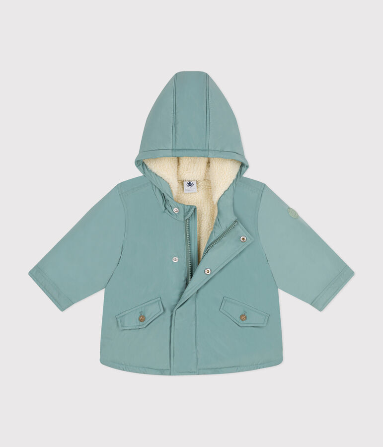 Parka in poliestere neonato verde PAUL