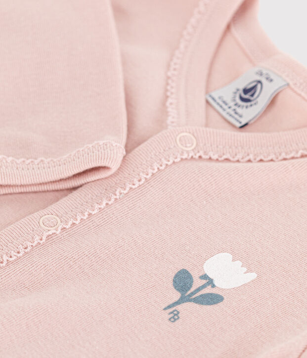 Tutina pigiama rosa in cotone rosa