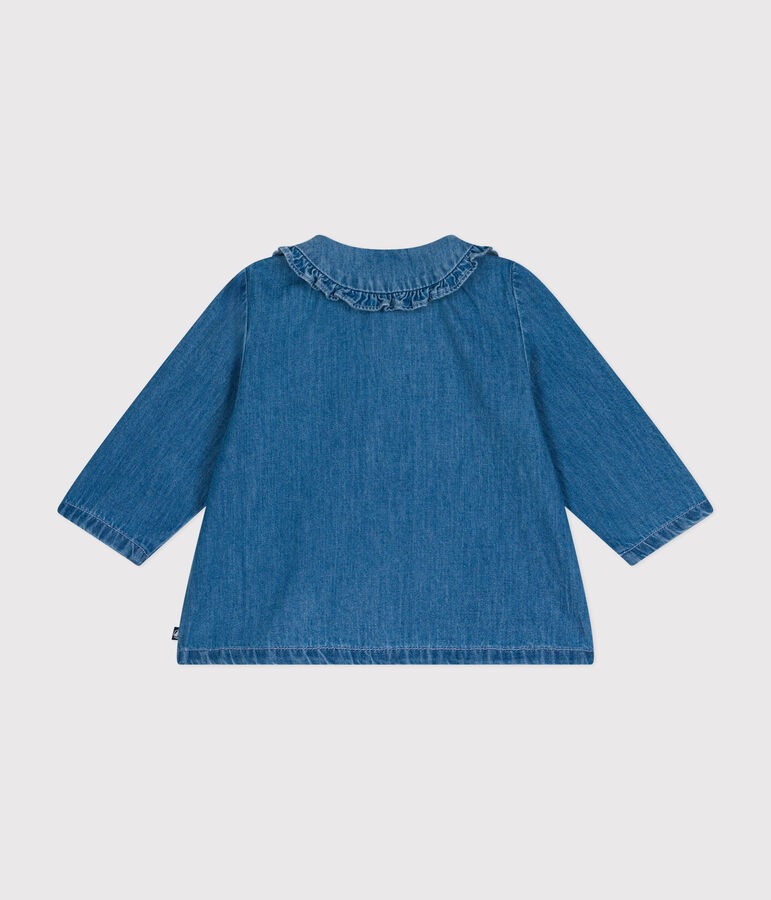 Blusa in denim leggero neonato blu DENIM CLAIR