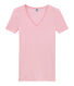 T-shirt donna scollo a V In costina originale 1X1
