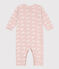 Tutina pigiama senza piedi in cotone stampato SALINE/ MARSHMALLOW