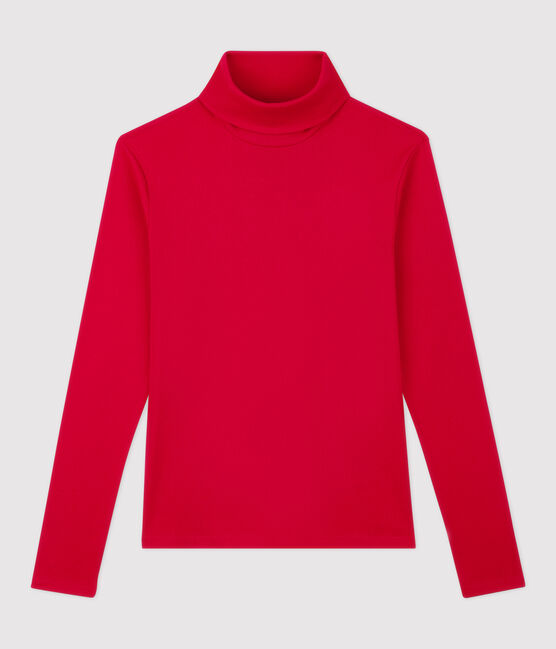 Dolcevita iconico in cotone Donna rosso TERKUIT