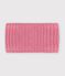 Snood in maglia tinta unita foderata in pile neonata rosa
