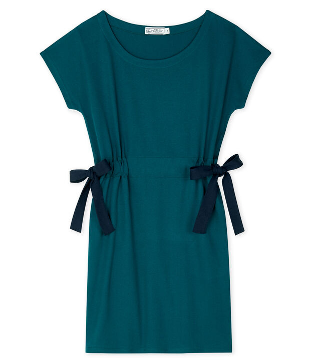 Abito maniche corte donna verde
