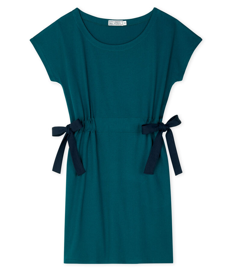 Abito maniche corte donna verde