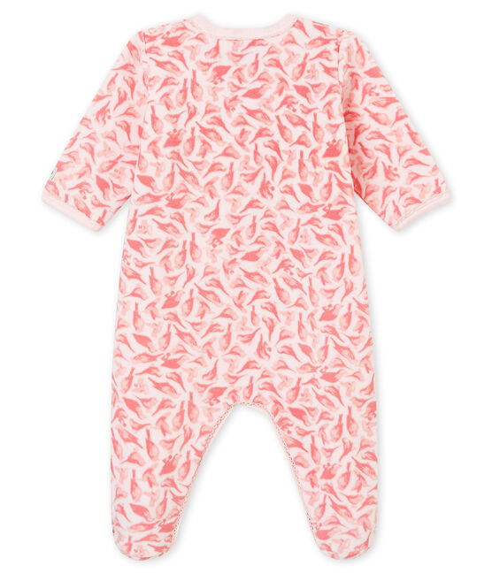 Tutina per bebé femmina rosa VIENNE/bianco MULTICO