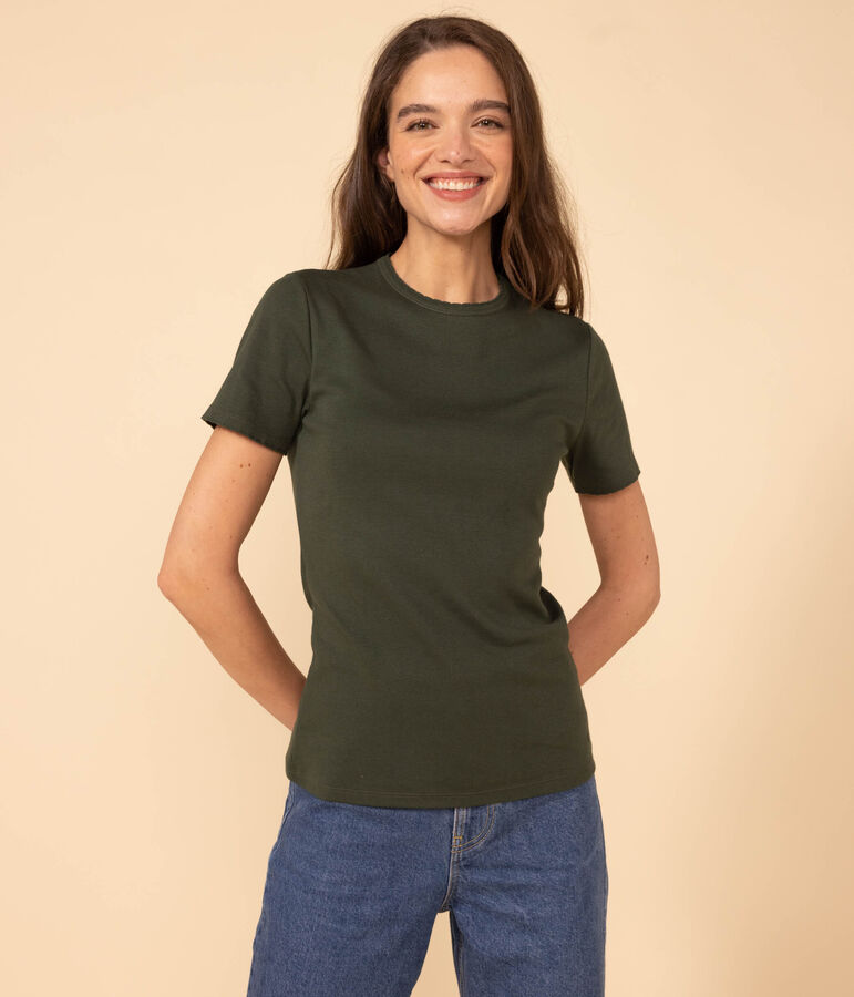 T-shirt L'ICONIQUE cocotte in cotone Donna verde
