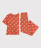 Pigiama cuore donna in cotone  BRANDY/ AVALANCHE