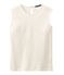 Top donna senza maniche in lino bianco LAIT
