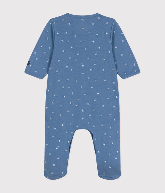 Pigiama bebè in cotone blu BEACH/ MARSHMALLOW