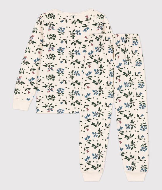 Pigiama felpato, con fantasia fiore, per bimbe bianco AVALANCHE/ MULTICO