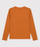 T-shirt La Regular scollo a V in cotone Donna marrone ECUREUIL