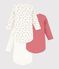 Set di body a maniche lunghe in cotone con stampa Natale neonato multicolore