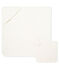 Cofanetto asciugamano quadrato da bagno e doudou bebè in BE e tubique bianco MARSHMALLOW/bianco MULTICO