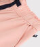 Pantaloni larghi in tela di cotone bambina rosa SALINE