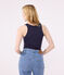 Canotta Iconica in cotone donna blu SMOKING