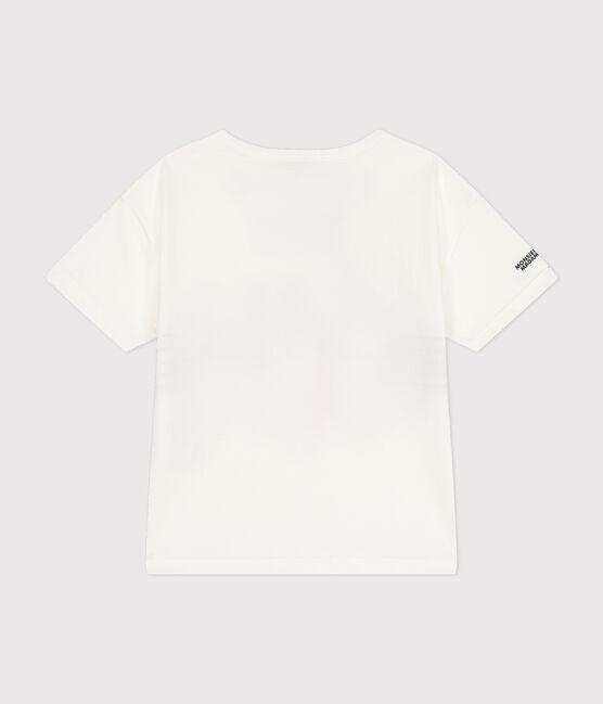 T-shirt Monsieur Madame in cotone bambino bianco MARSHMALLOW
