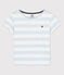 T-shirt a maniche corte in cotone bambina PLEINAIR/ MARSHMALLOW