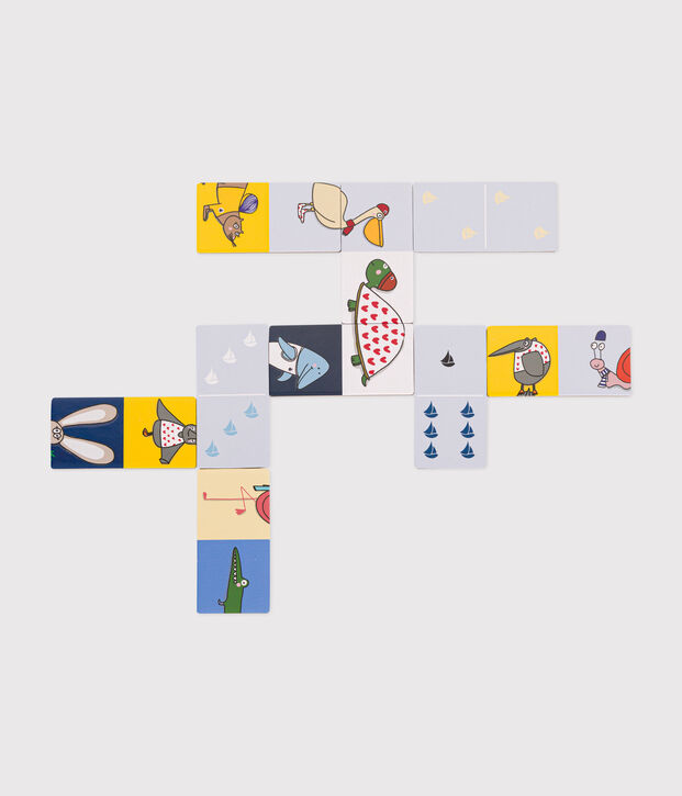 Gioco Domino-Puzzle &ndash; Djeco x Petit Bateau multicolore