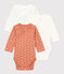 CONFEZIONE DA 3 BODY A MANICHE LUNGHE IN COTONE PER NEONATI variante 2