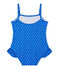 Costume da bagno bebé bambina a pois blu PERSE/bianco MARSHMALLOW