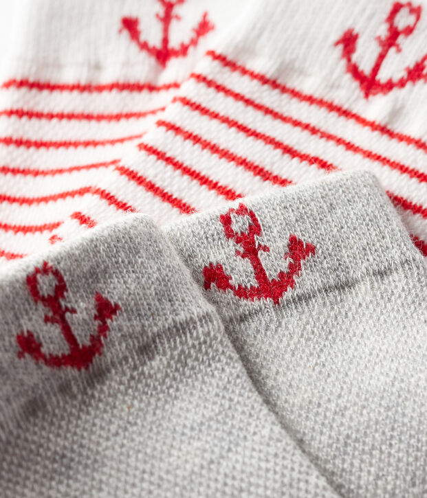 Set di 2 paia di calzini beb&egrave; bambino multicolore