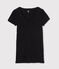 T-shirt L'ICONIQUE scollo a V in cotone donna nero NOIR