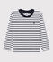T-shirt in jersey bambina - bambino bianco MARSHMALLOW/blu SMOKING
