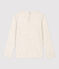 T-shirt bambina a maniche lunghe in cotone beige MONTELIMAR CHINE